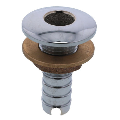 Watts Marine Chrome Plated Barbed Thru-Hull Fitting With Nut - 5/8"