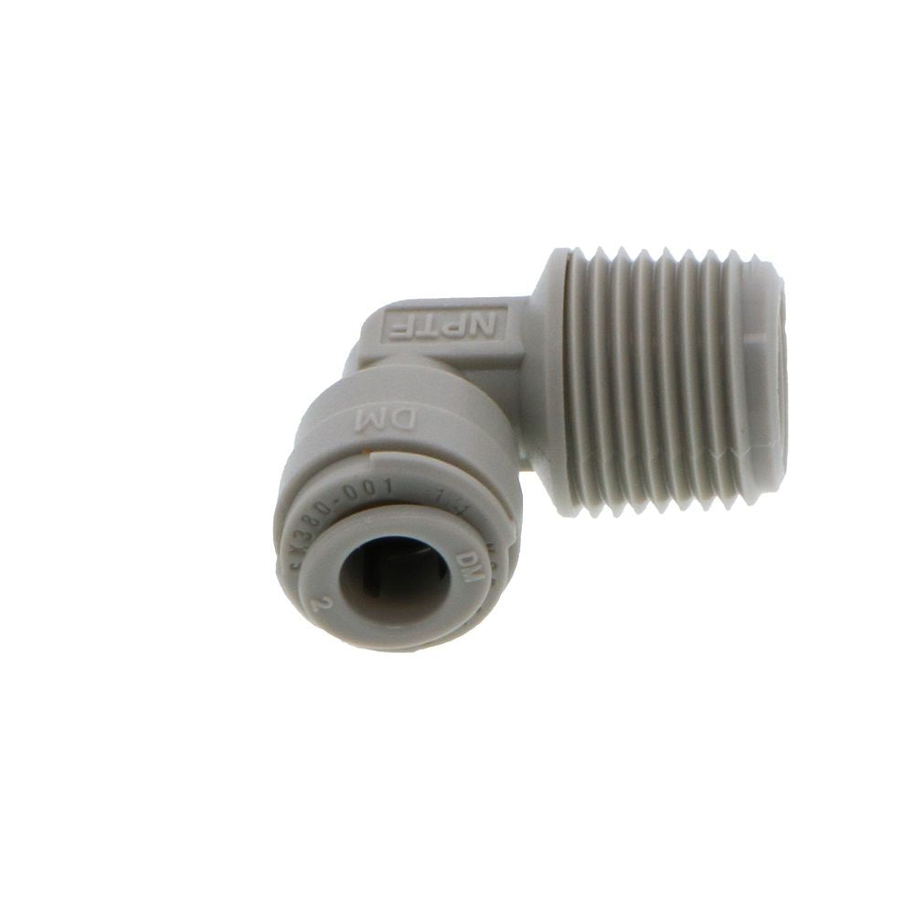 DMfit Elbow Male Connector - 1/4" Push-In x 3/8" NPTF