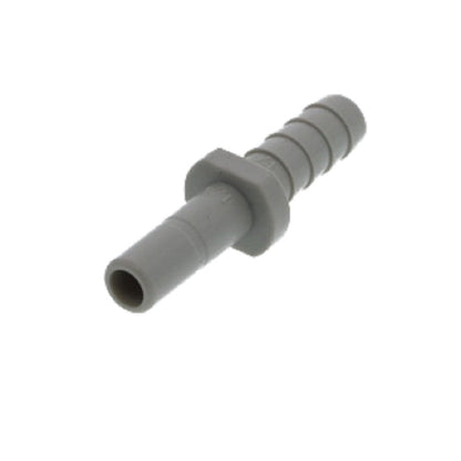 DMfit Stem Barb Straight Connector - 1/4" OD Stem x 1/4" ID Barb