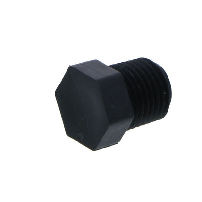 Pipe Plug Hex Head - 1/4" NPT Polypro Black