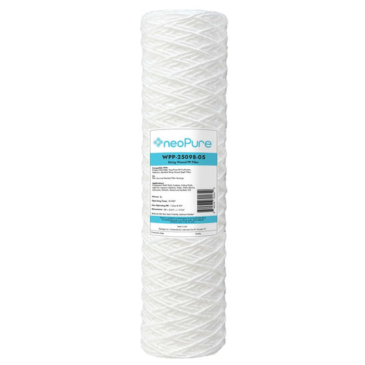Neo-Pure WPP-25098-05 10" Surfactant Free  String Wound Filter 5 Micron