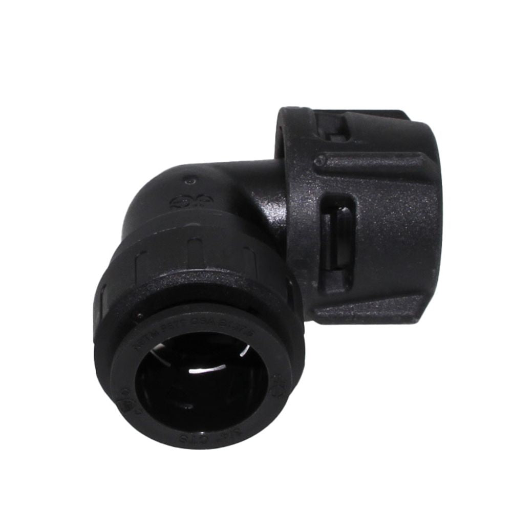 John Guest ProLock Female Elbow Connector NPS - 1 CTS x 1-1/4 NPS
