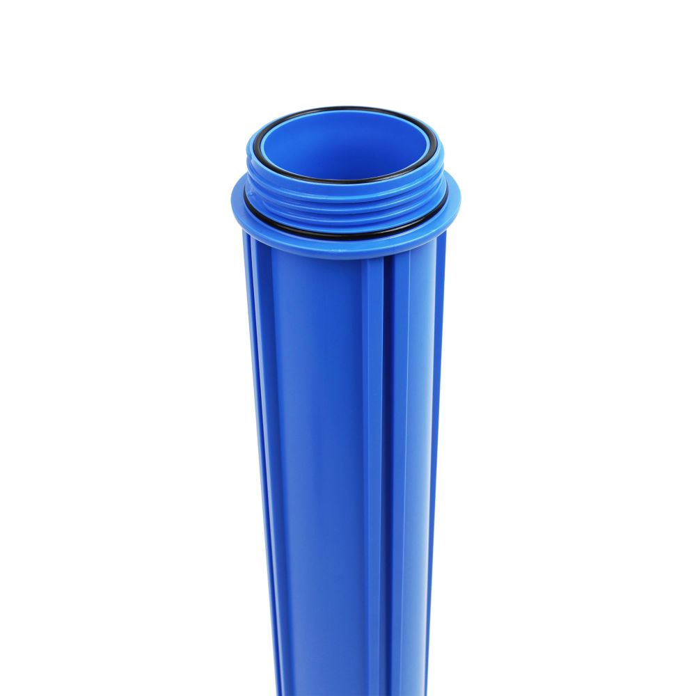 20" Neo-Pure SlimLine Filter Housing Blue Sump/Black Cap 1/2" No Pressure Relief