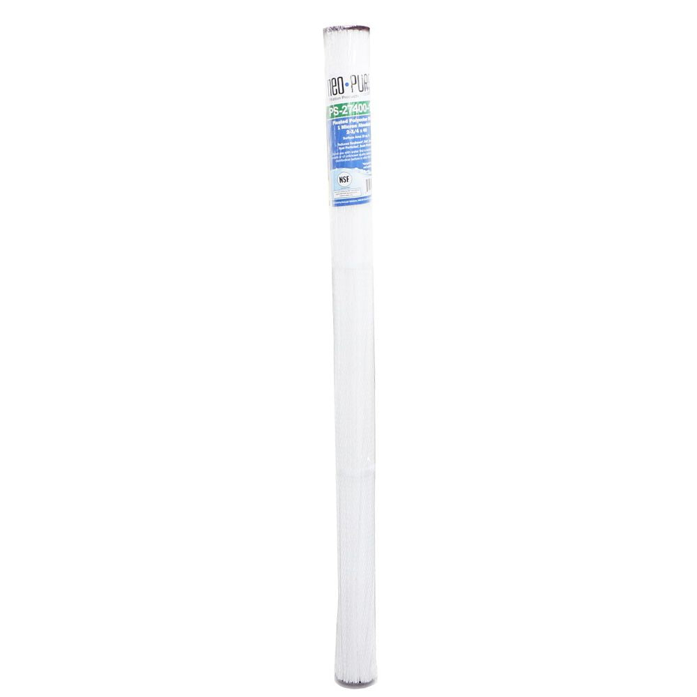 Neo-Pure PS-27400-1A 40" High Efficiency Pleated Filter 1 micron ABS