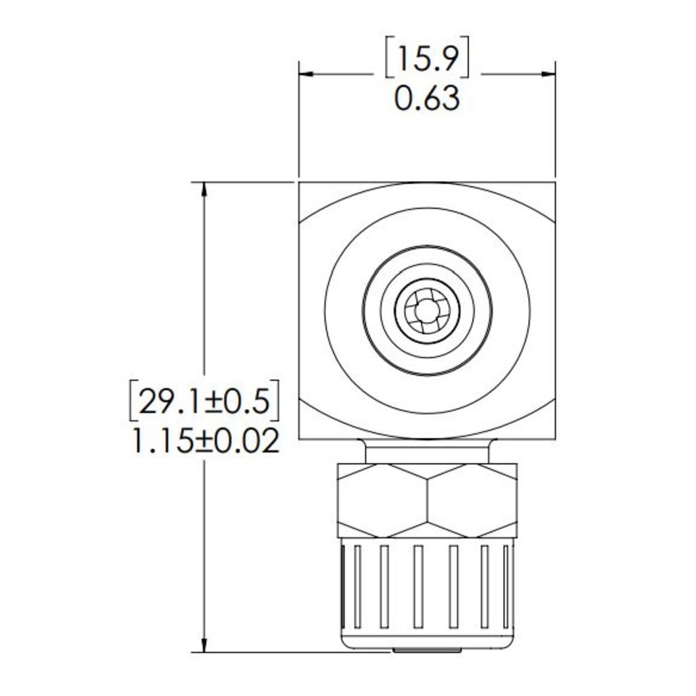 LinkTech 20CB Series Elbow Male, Valved, 1/4" PTF, Chrome Brass, Buna N