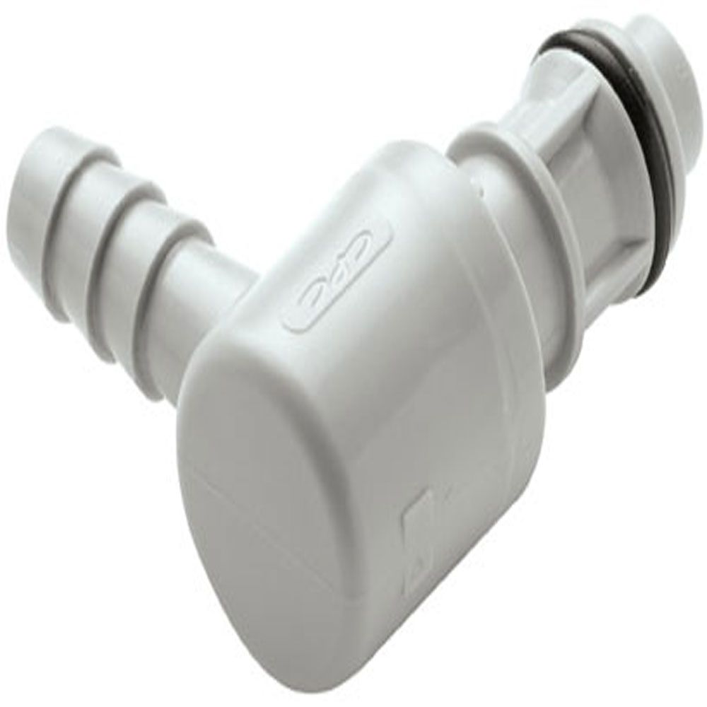 EFC23612 Non-Valved Hose Barb Elbow Coupling Insert 3/8 ID Barb