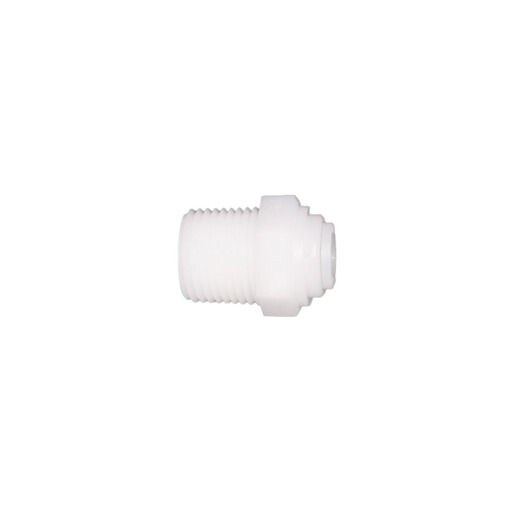 NeoFit - Acetal Natural White Male Connector- 1/2"tube OD x 1/2"NPTF