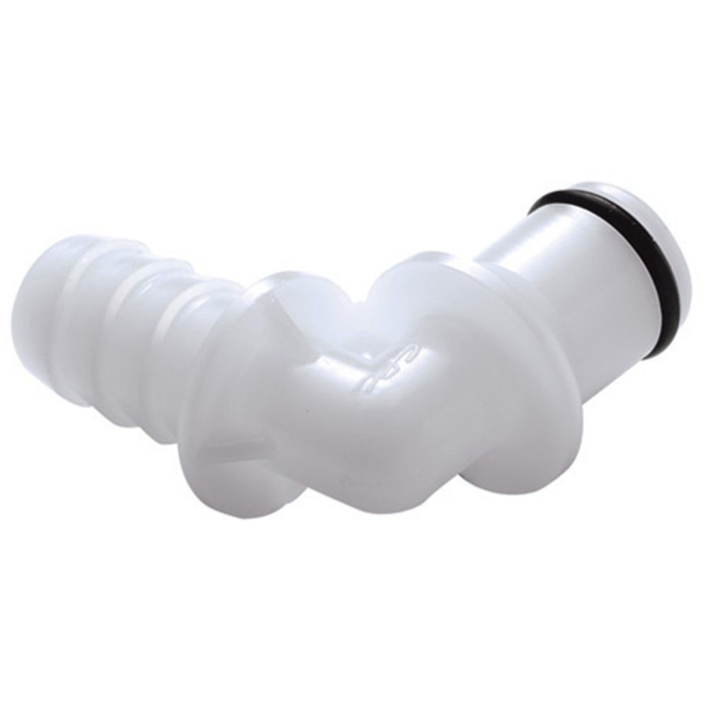 20200 NSF Non-Valved Elbow Hose Barb Coupling Insert 3/8 ID Barb