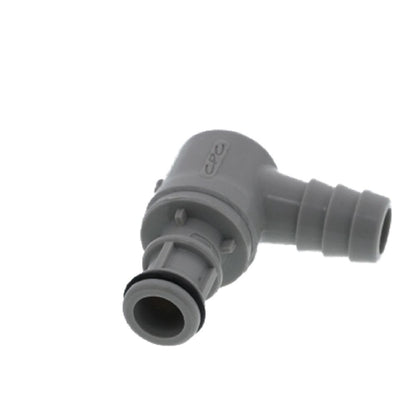 EFC23612 Non-Valved Hose Barb Elbow Coupling Insert 3/8 ID Barb