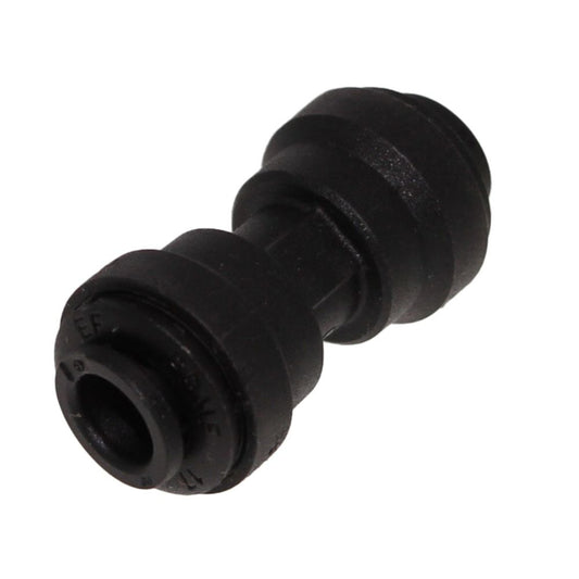 John Guest Union Connector Black Polypropylene  - 5/16