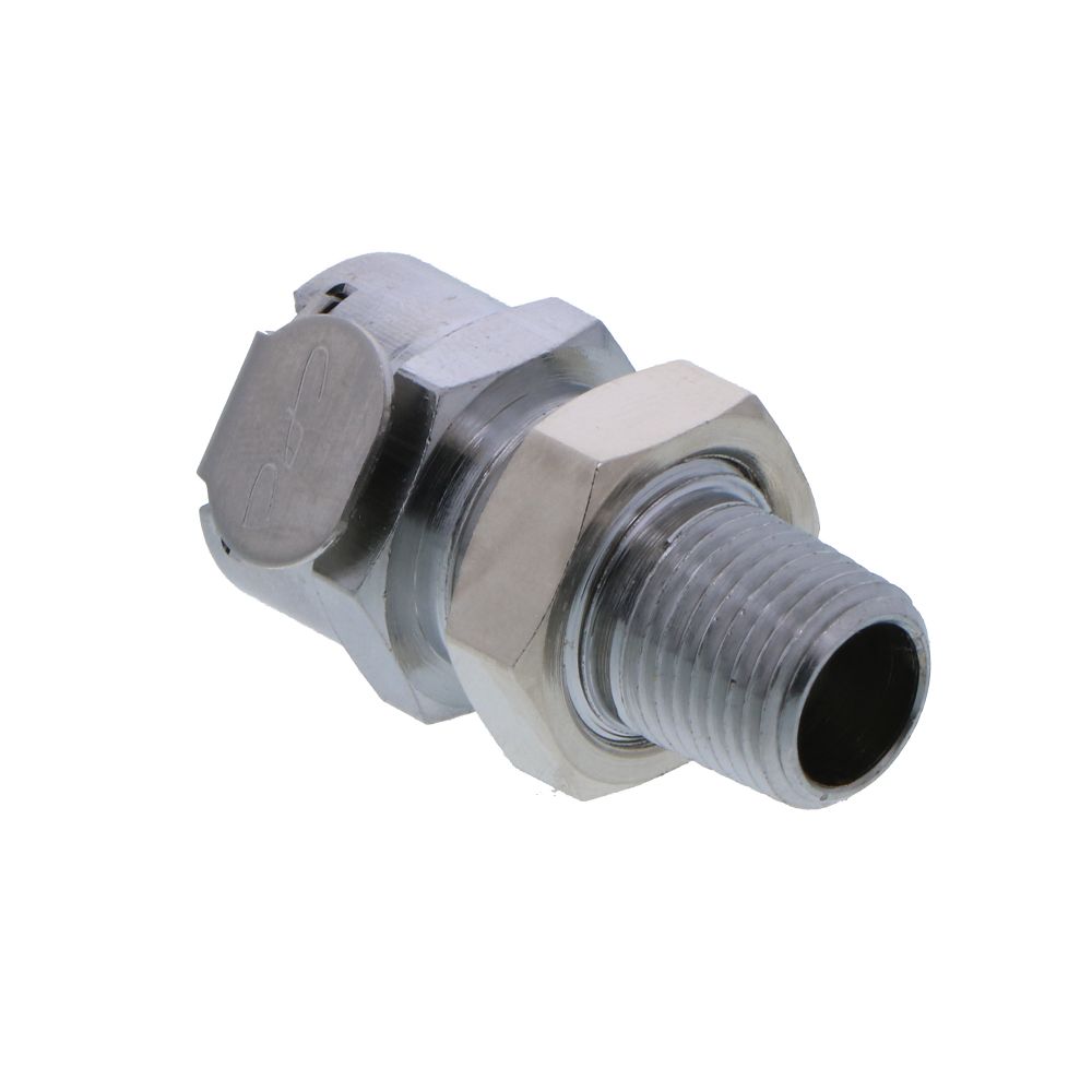 MCD1502 Valved Panel Mount Male Thread Coupling Body 1/8 NPT