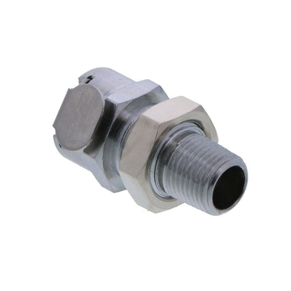 MCD1502 Valved Panel Mount Male Thread Coupling Body 1/8 NPT