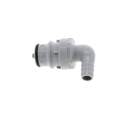 HFCD23612 Valved Elbow Hose Barb Coupling Insert 3/8 ID Barb