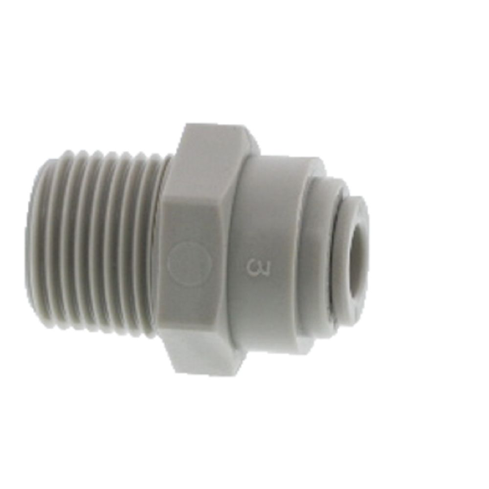 DMfit Straight BSPT Male - 1/4" Push-in x 3/8" BSPT