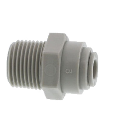 DMfit Straight BSPT Male - 1/4" Push-in x 3/8" BSPT