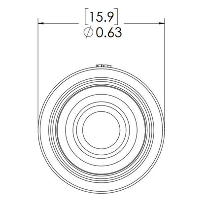 LinkTech 50AC Series Straight Male, Non-valved, 1/4" HB, Natural Acetal