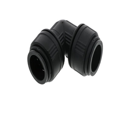 John Guest Union Elbow BLACK ACETAL - 28mm