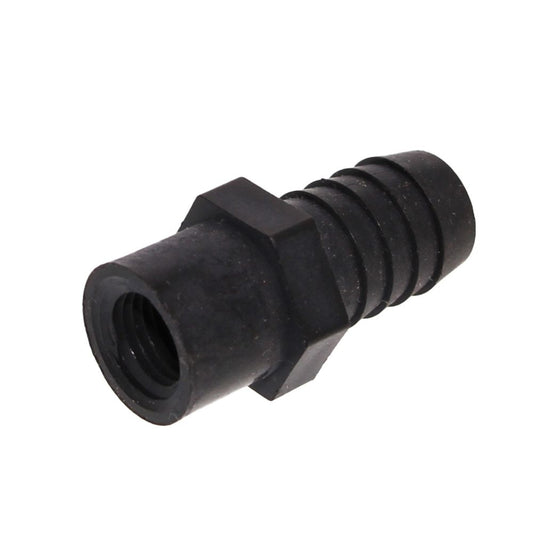 Female Barb Adapter - 5/8 barb x 1/4 FNPT - Black Polypropylene