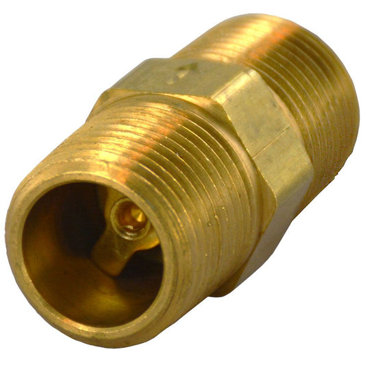 Inline Brass Check Valve - 3/8" MPT x 3/8" MPT