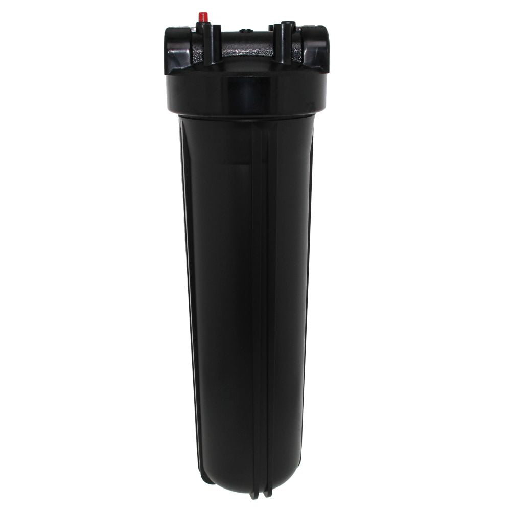 20" Neo-Pure Big Flow Filter Housing Black Cap/Black Sump with Pressure Relief 1"