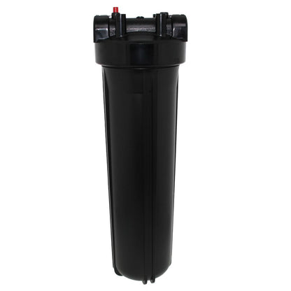 20" Neo-Pure Big Flow Filter Housing Black Cap/Black Sump with Pressure Relief 1"