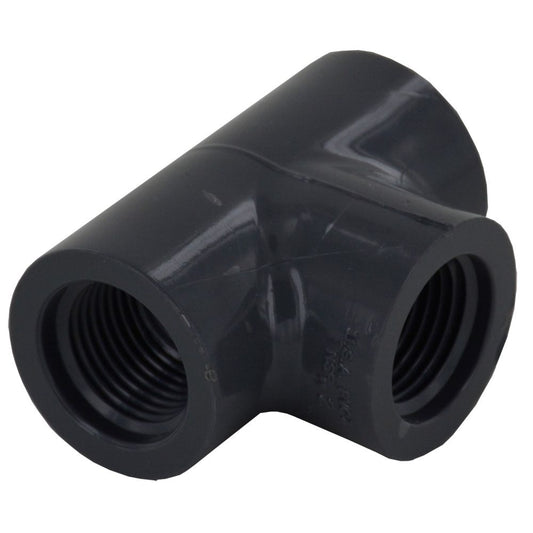 Schedule 80 PVC Tee 1/2" FIP