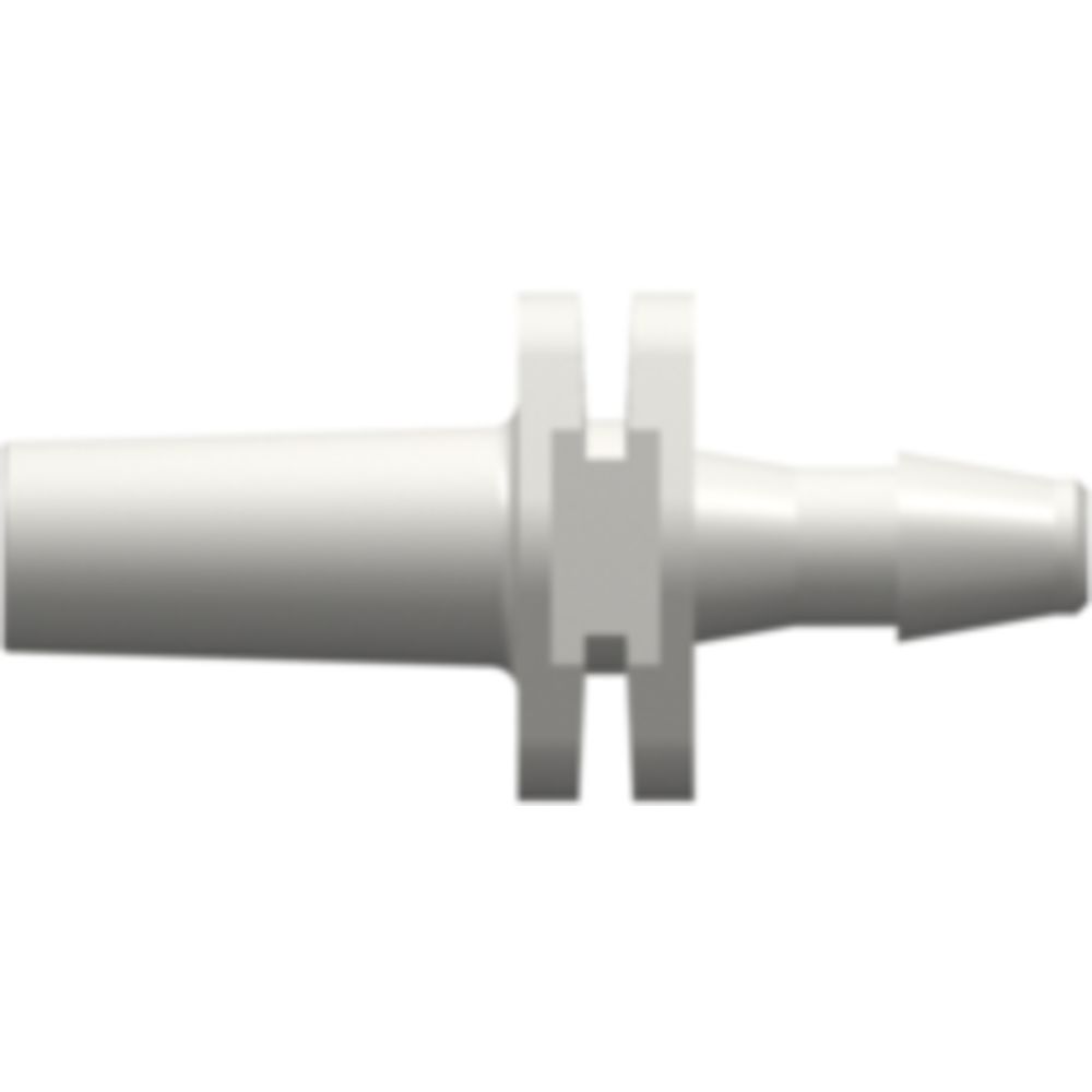 LinkTech Male Luer Slip to 200 Series Barb, 3/32" [2.4 mm] ID Tubing, White Nylon
