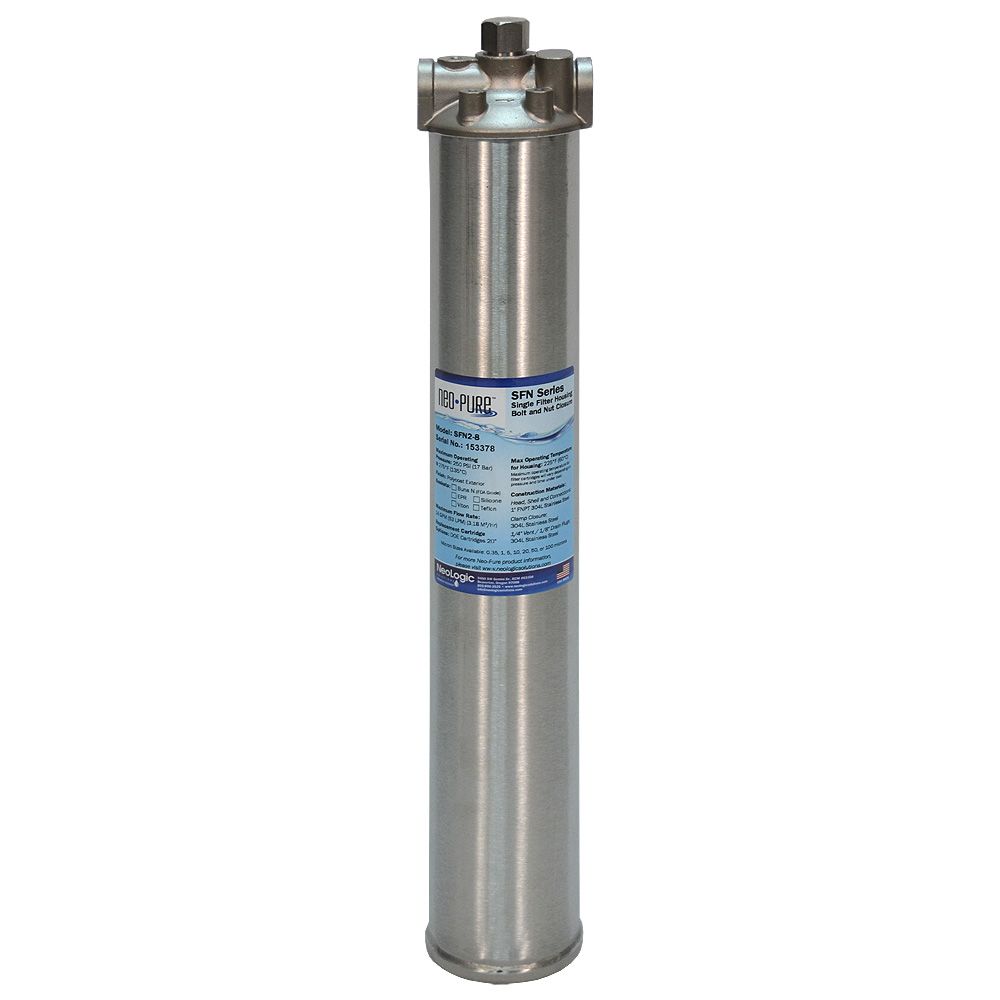 Neo-Pure SFN-2 Single Filter Housing with Bolt and Nut Closure