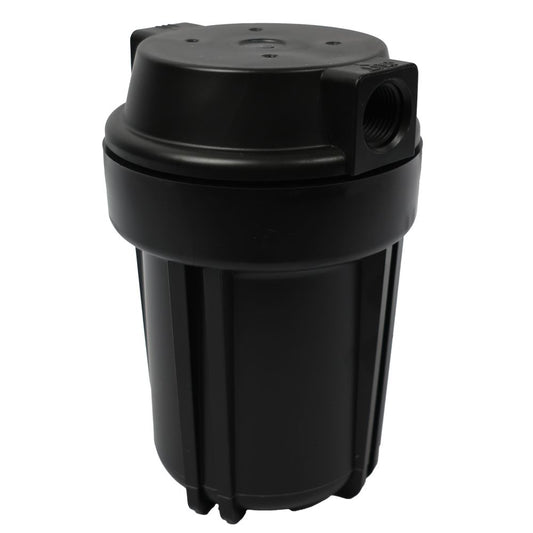 5" Neo-Pure SlimLine Flat Cap Housing Black Cap/Black Sump - 3/8"