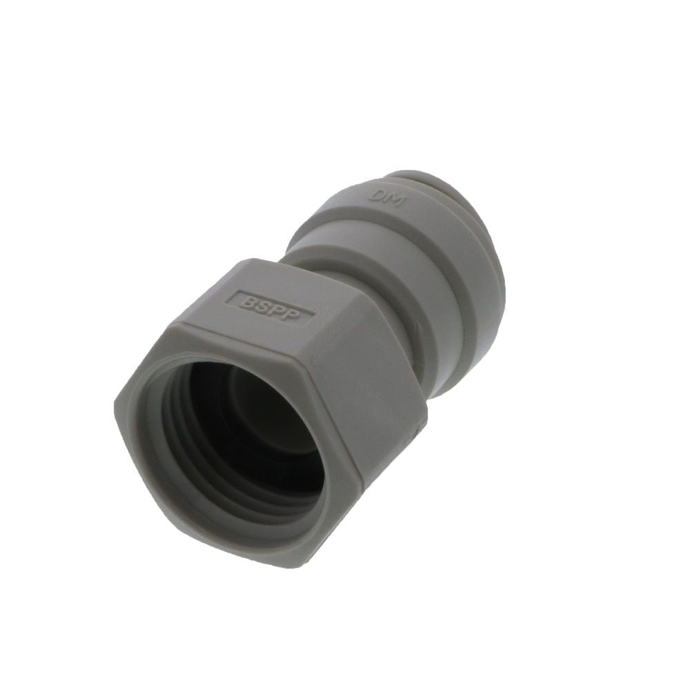 DMfit Female BSPP Connector Flat Type - 1/2" Push-in x 1/2" BSP[P]