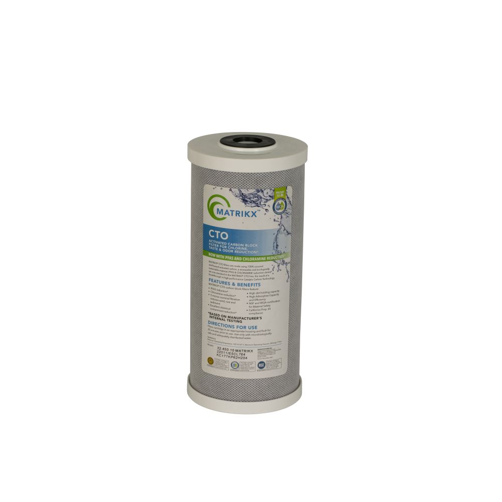 Filtrex Matrikx CTO 10" - 32-450-10-GREEN - BB Green Carbon Block Filter 5 mic