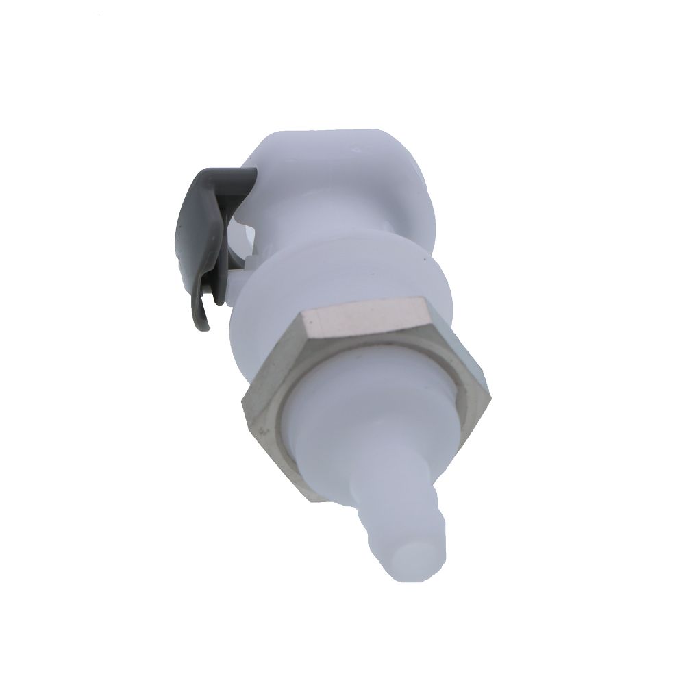 APC16004 Panel Mount Hose Barb Coupling Body 1/4 ID Barb