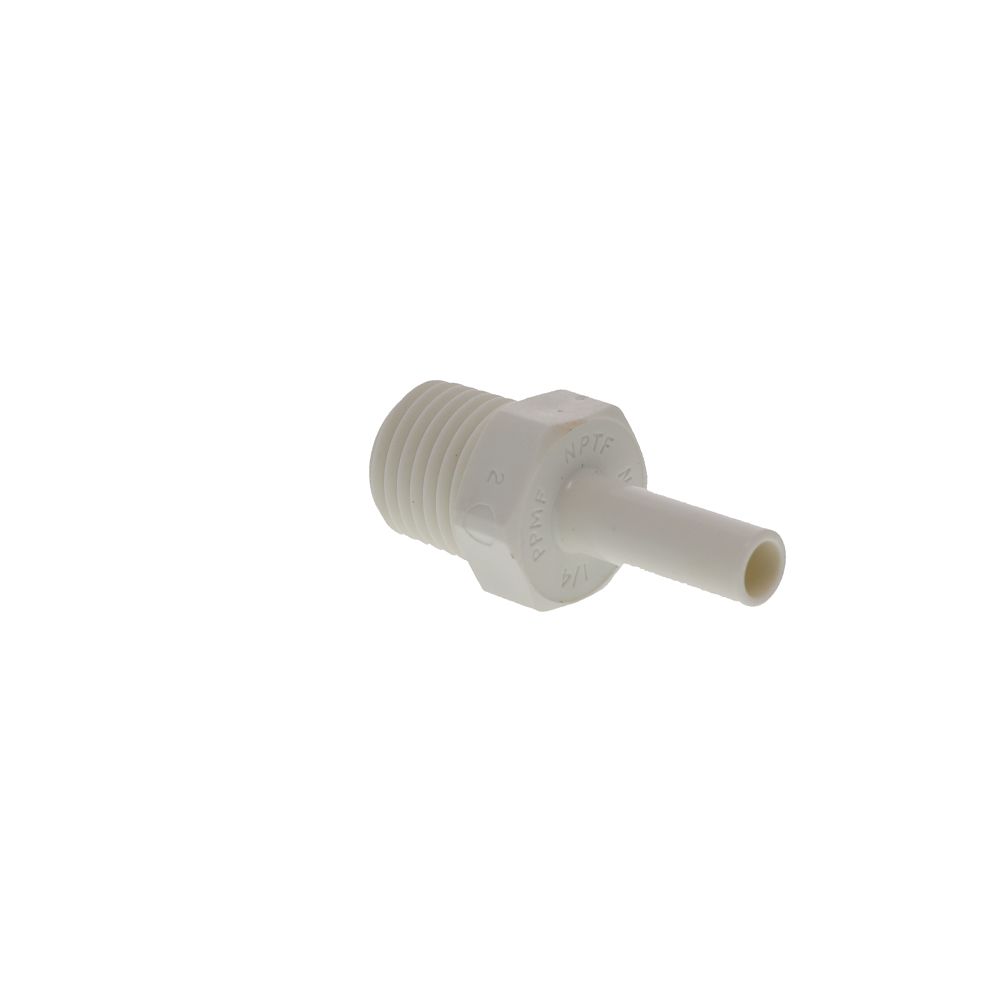 John Guest Stem Adapter Polypro  - 1/4 x 1/4 NPTF