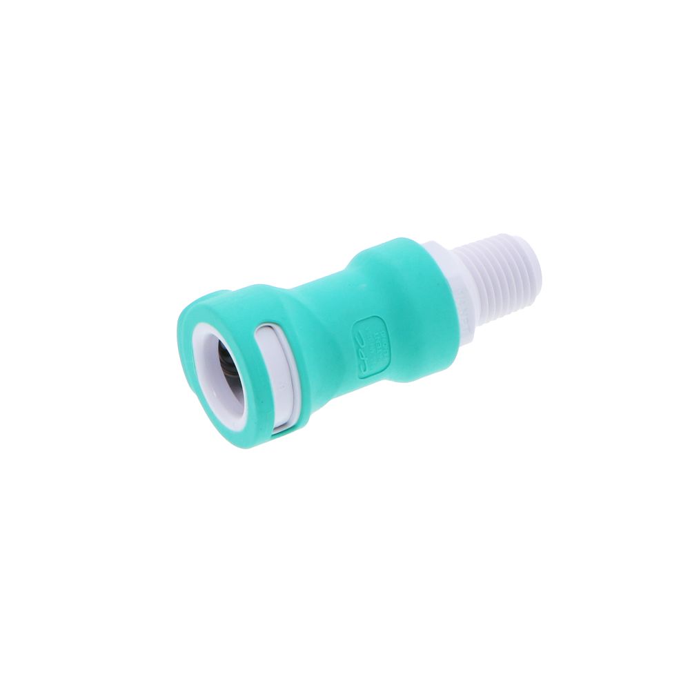 NS4D1000406 ABS Valved Male Thread Coupling Body 1/4 NPT