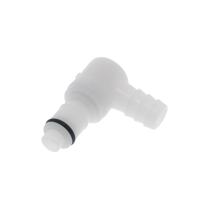 APCD23006 Valved Elbow Hose Barb Coupling Insert 3/8 ID Barb