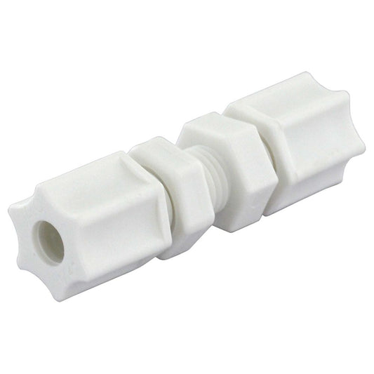 JACO 20-8-P-PG Polypropylene Bulkhead Union 1/2 OD Tube x 1/2 OD Tube