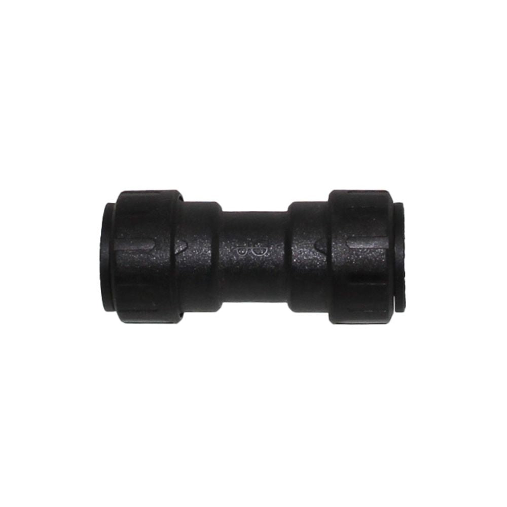 John Guest ProLock Black Reducing Coupler - 1/2 CTS x 3/8 CTS