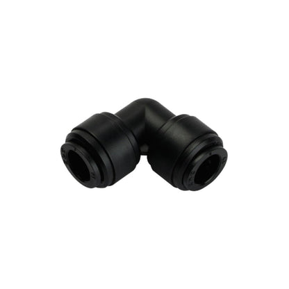 NeoFit - Acetal Black Union Elbow 15mm tube x 15mm tube