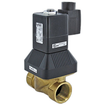 Burkert 2-Way Solenoid Valve Normally Closed 1" FPT 240V
