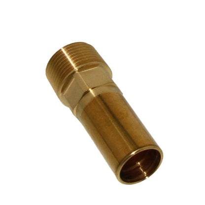 John Guest Brass Male Stem Adapter BSPT - 15mm x 1/2 BSPT