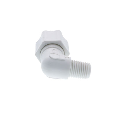 JACO 40-8-4-P-PG Polypropylene Male Elbow 1/2 OD Tube x 1/4 MPT