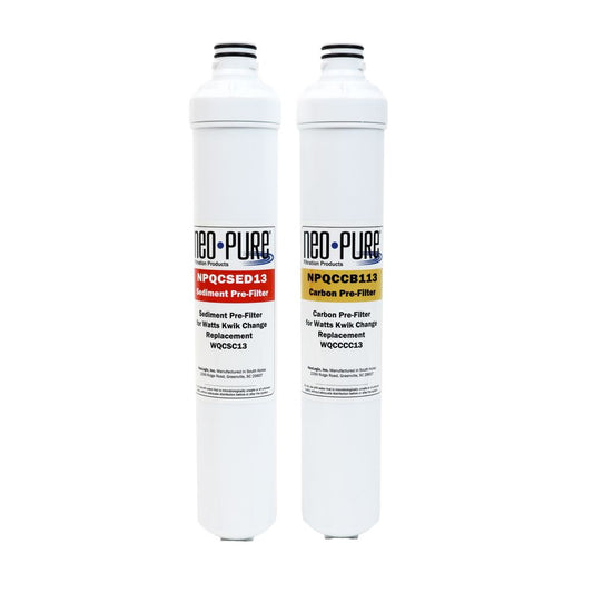 NeoPure 13" Replacement Pre Filter Kit for Watts Kwik Change