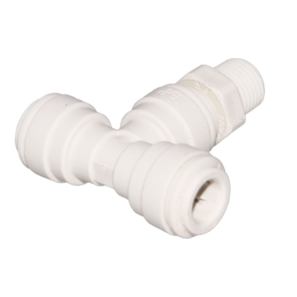 John Guest Swivel Branch Tee Polypro - 3/8 x 3/8 NPTF
