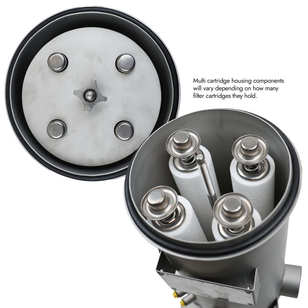 Neo-Pure 7 Round 30" Multi-Cartridge Stainless Steel Housing