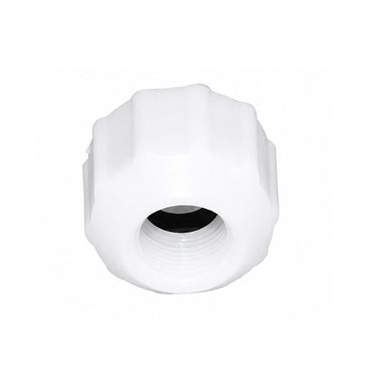 neoFit - Acetal Natural True White F/F Reducer 1/4" x 3/4" Thread BSPP