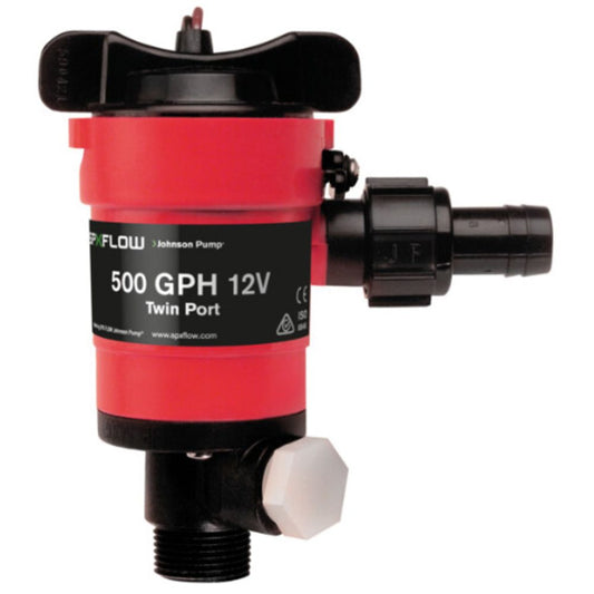 Johnson Pump - Marine Twin Port Aerator Pump 500 GPH