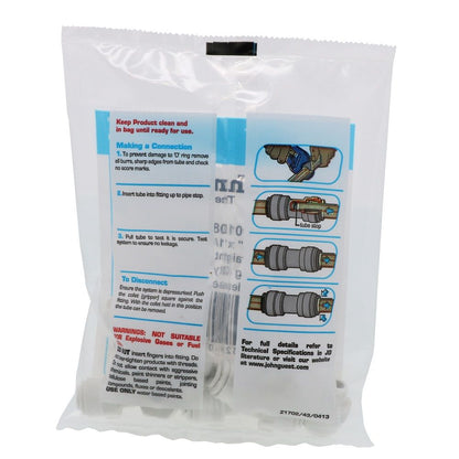 John Guest Male Connector NPTF Polypro - 1/4 x 1/8 NPTF