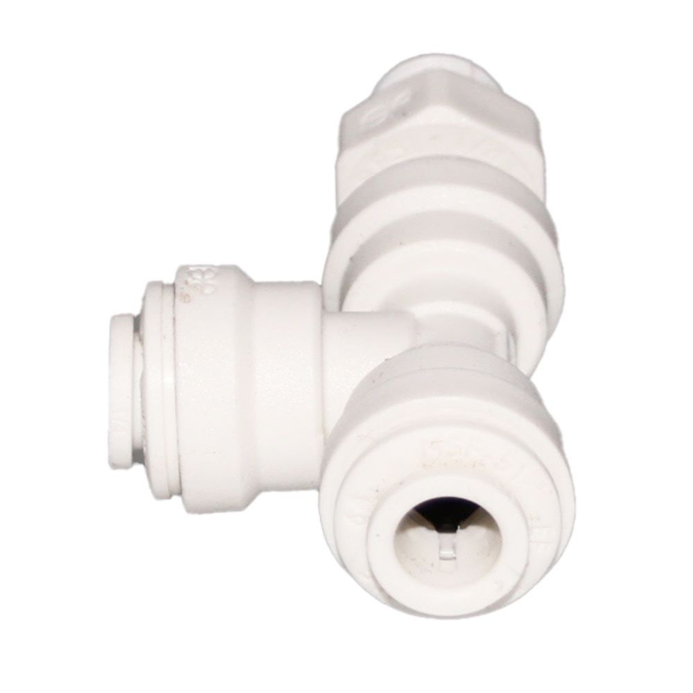 John Guest Polypropylene Swivel Male Run Tee - 1/4 x 1/8 NPTF