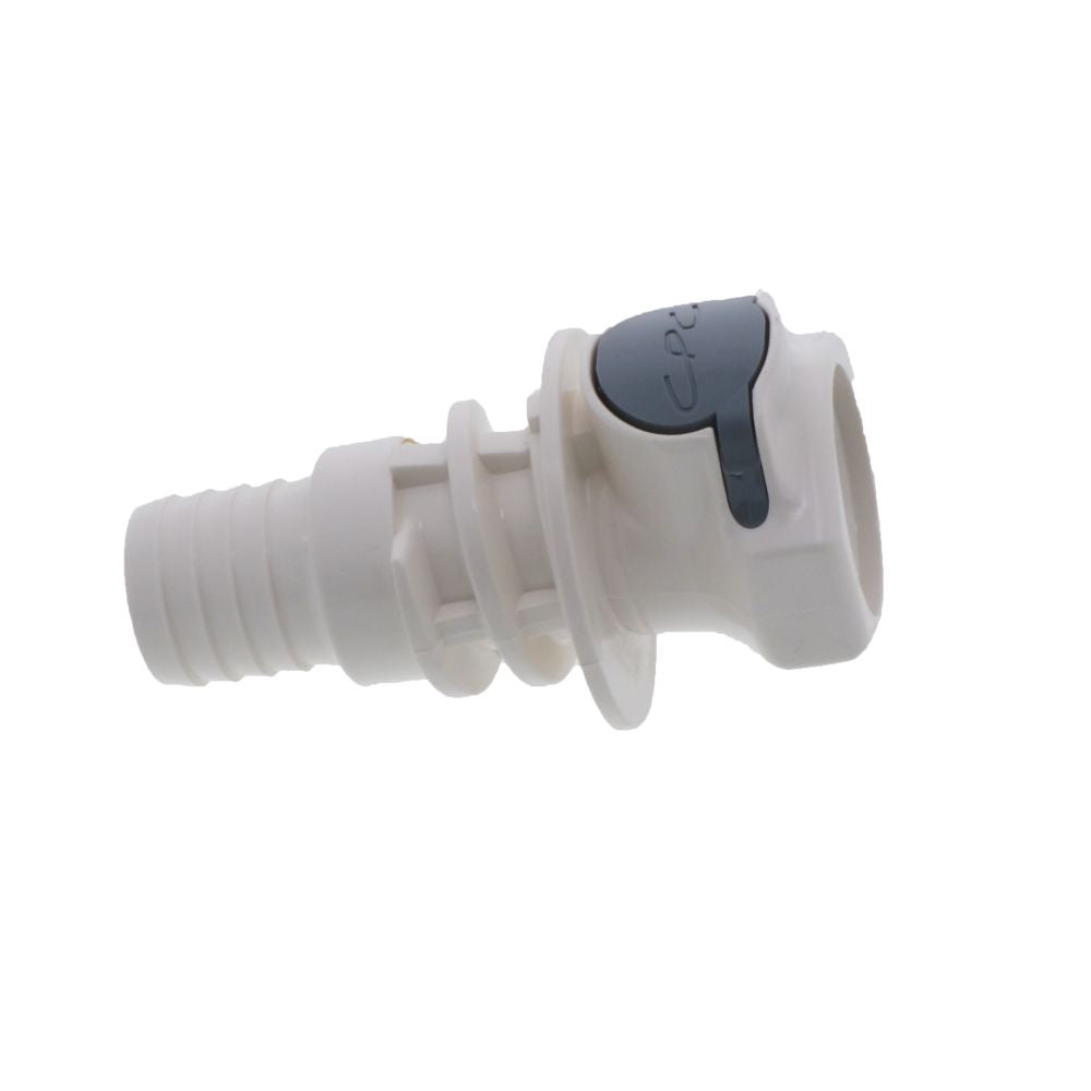 FFC161235 Non-Valved Panel Mount Hose Barb Coupling Body 3/4 ID Barb