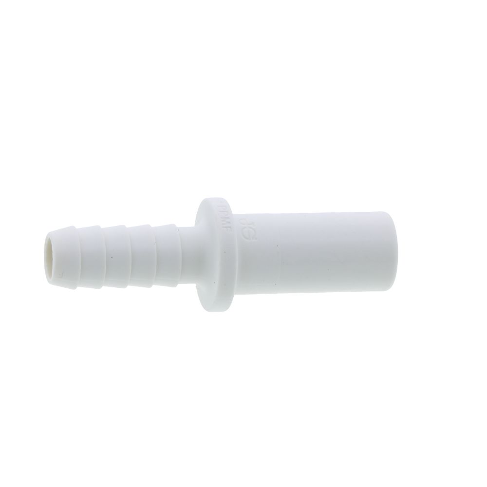 John Guest Polypro Tube to Hose Stem - 1/2 OD Stem x 3/8 ID Barb